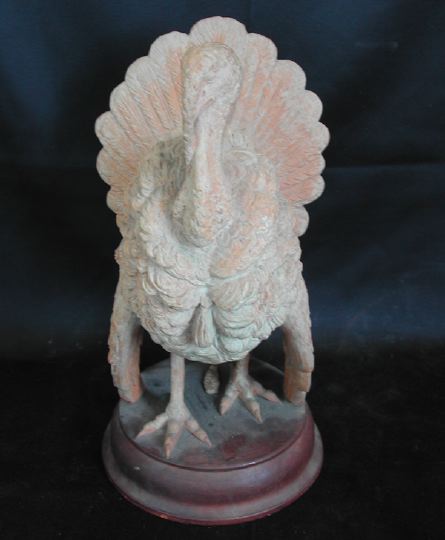 Appraisal: Good French Terra Cotta Figure of a Turkey Gobbler fourth