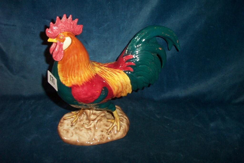 Appraisal: A Beswick model of a leghorn cockerel impressed number to