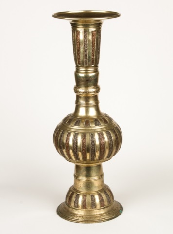 Appraisal: Middle Eastern style mixed metal presentation vase early th century