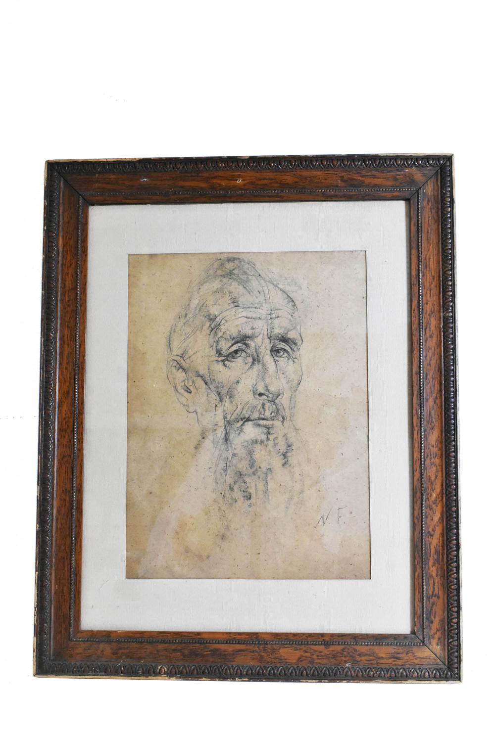 Appraisal: NICOLAI FECHIN RUSSIAN AMERICAN - Portrait of an Elderly Man