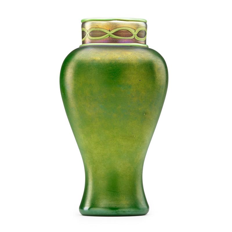 Appraisal: TIFFANY STUDIOS Favrile glass Tel El Amarna vase Condition Report