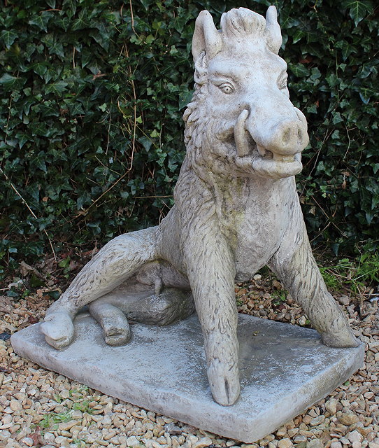 Appraisal: A CAST RECONSTITUTED STONE GARDEN ORNAMENT IN THE FORM OF