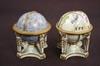 Appraisal: DESK SET - Set of two hand painted celestial and