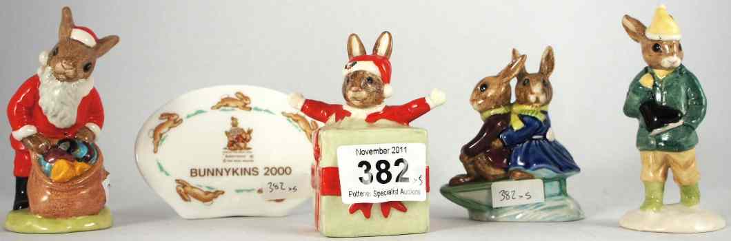 Appraisal: Royal Doulton Bunnykins Santa Happy Christmas DB Sleigh Ride DB