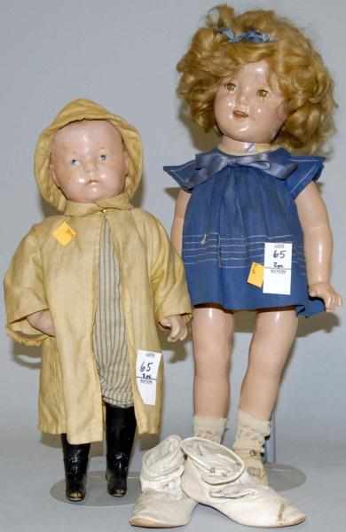 Appraisal: Two Dolls One sleepy eye Shirley Temple with slight crazing