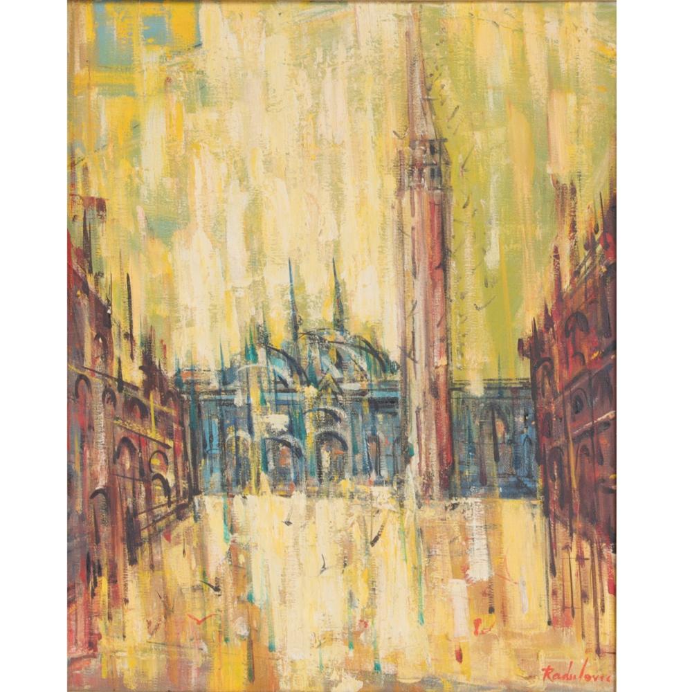 Appraisal: Savo Radulovic New York - Venice - Piazza del Duomo