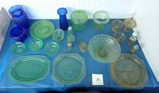 Appraisal: Lot over pcs depression and misc glass including vases platter