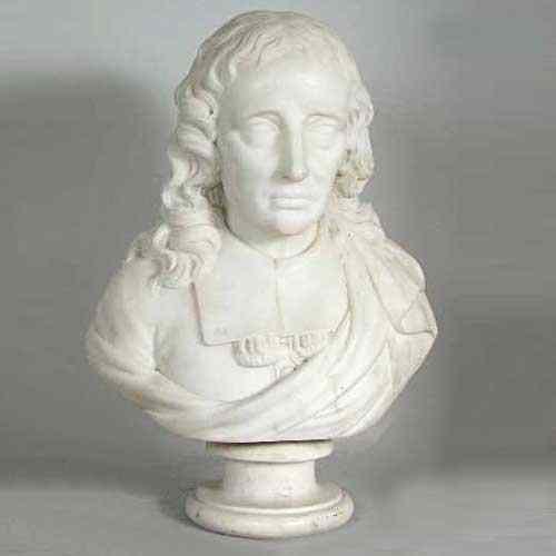 Appraisal: A Marble Bust of Poet John Milton th century depicting