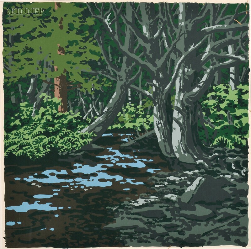 Appraisal: Neil Welliver American - Duck Trap from the LANDSCAPES Portfolio