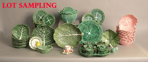 Appraisal: Group of Portuguese pottery dinnerware