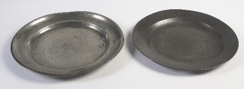 Appraisal: A group of six th and th century pewter side