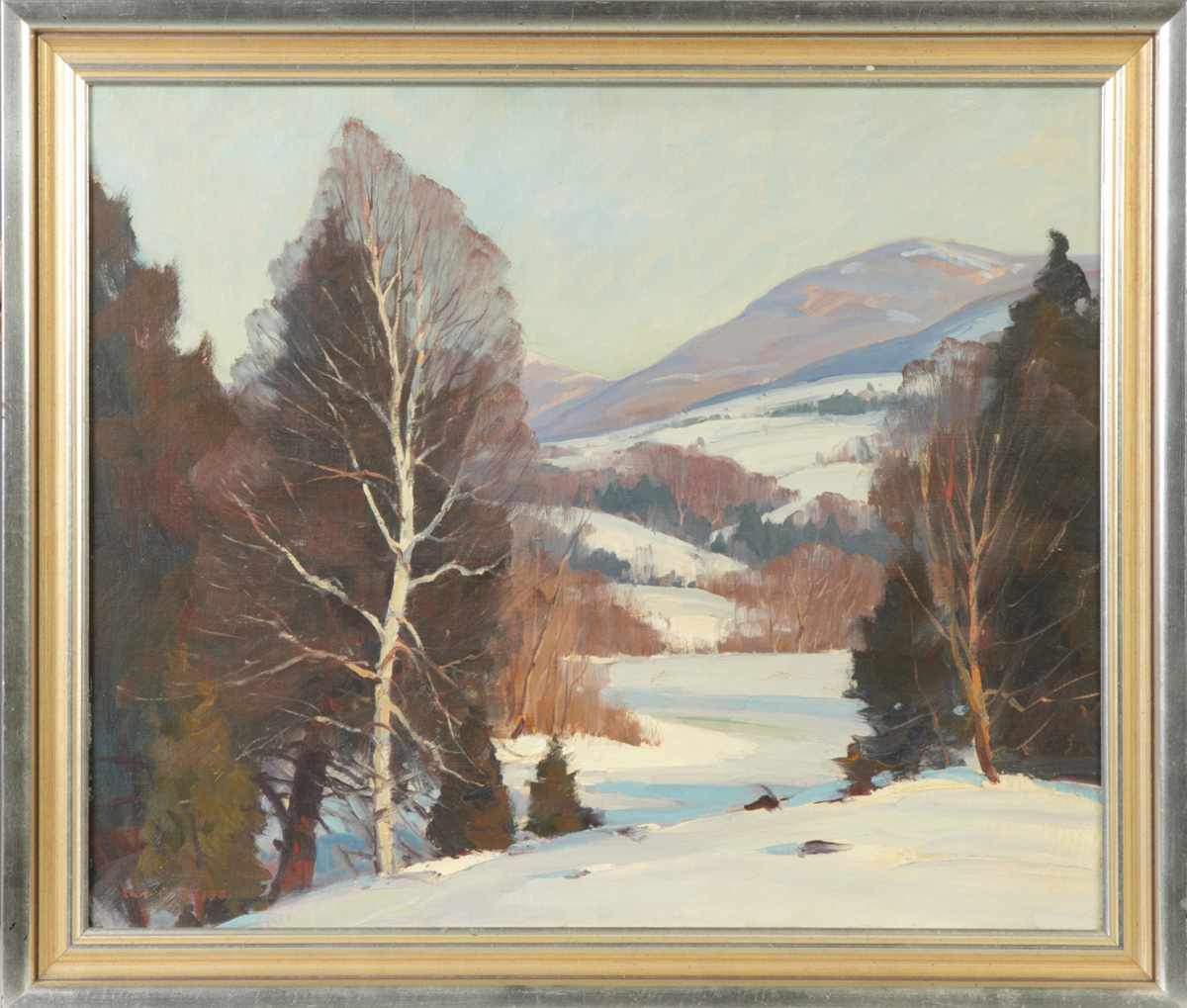 Appraisal: Emile A Gruppe American Vermont Hills Sgn Lower left Emile