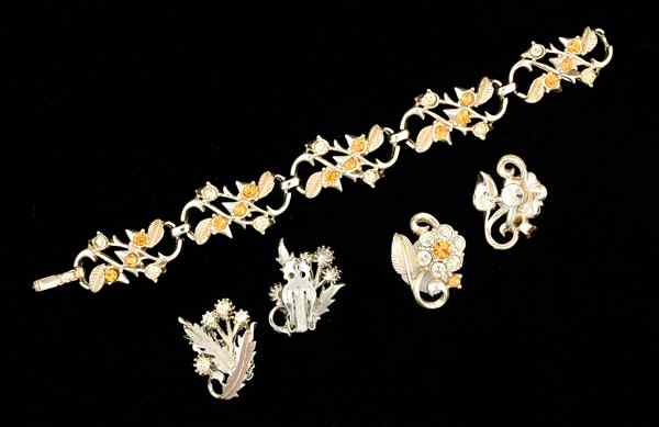 Appraisal: Coro Park Lane Costume Jewelry Collection A Coro bracelet with