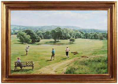 Appraisal: Arthur Weaver British - Golf in Monmouthshire - A Risky