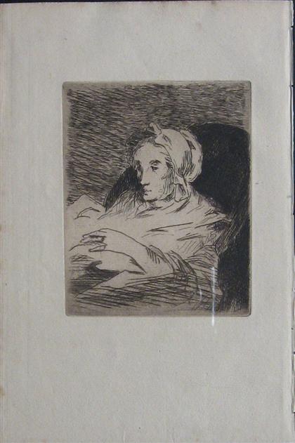 Appraisal: DOUARD MANET french - LA CONVALESCENTE Edmond Bazire publisher Etching