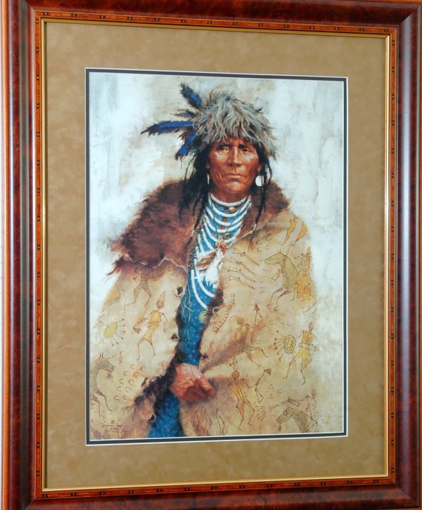 Appraisal: Howard Terpning American - Limited Edition print Talking Robe Signed