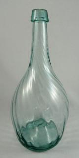 Appraisal: th c aqua glass decanter th c aqua glass decanter