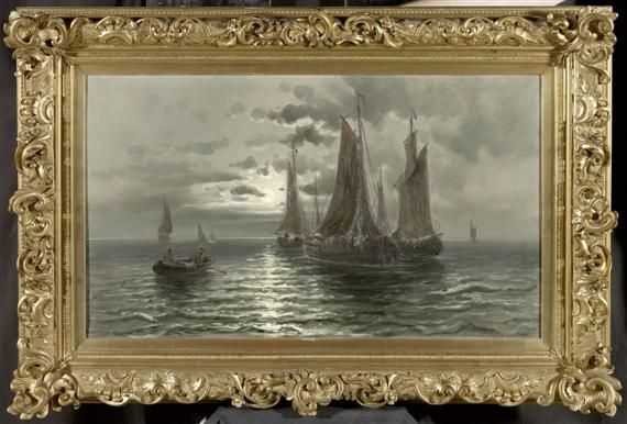 Appraisal: SEIFERT ALFRED Horovice - Munich Sailing boat in the night