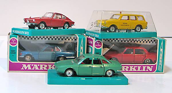 Appraisal: Marklin rd scale cars Grouping of Marklin German cars from