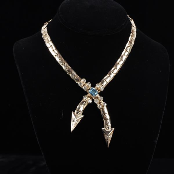 Appraisal: Kafin New York s Art Deco crossed arrows with blue