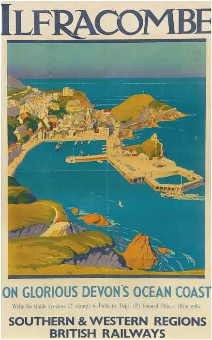 Appraisal: SPRADBERRY Walter E ILFRACOMBE British Railways lithograph in colours condition