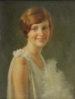 Appraisal: AMORSOLO Fernando Oil on Panel Portrait of a Young Beauty