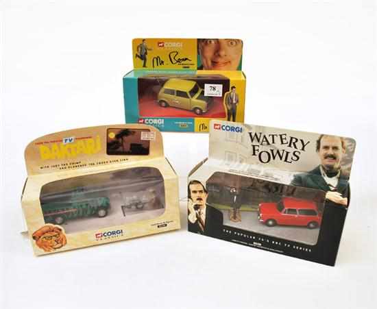 Appraisal: THREE CORGI SETS INCLUDING FAWLTY TOWERS AUSTIN ESTATE BASIL FAWLTY