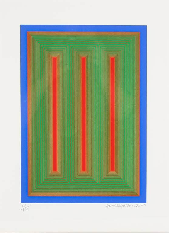 Appraisal: RICHARD ANUSZKIEWICZ OP-ART SERIGRAPHRichard Anuszkiewicz American Pennsylvania New York -