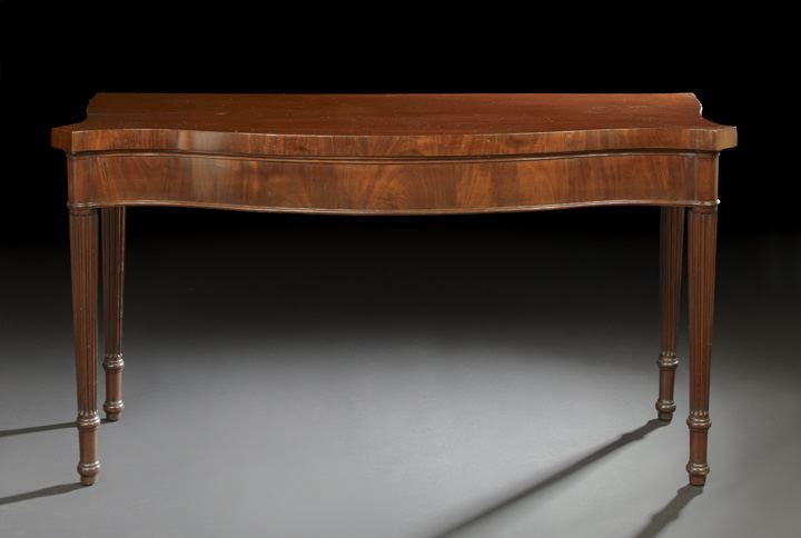 Appraisal: George III Mahogany Side Table third quarter th century the