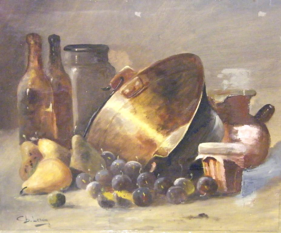 Appraisal: By C B Lewy th century - still life of