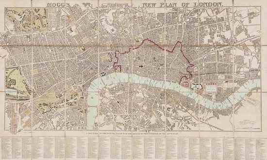 Appraisal: Mogg Edward Mogg's New Plan of London showing from Pentonville