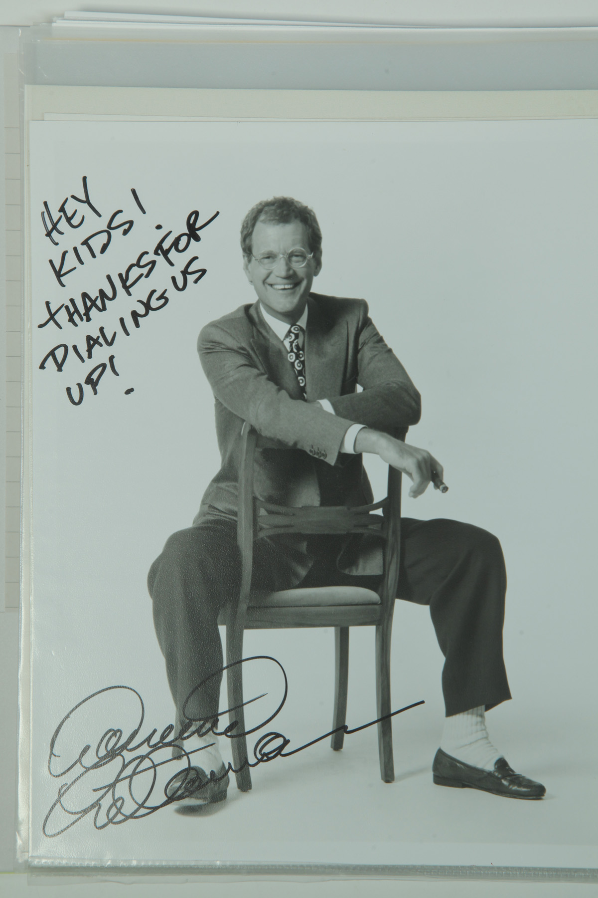 Appraisal: COLLECTION OF MODERN TELEVISION AUTOGRAPHS Twenty-first century Collection includes Mike