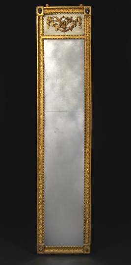 Appraisal: Louis XVI-Style Giltwood Trumeau third quarter th century the elongated