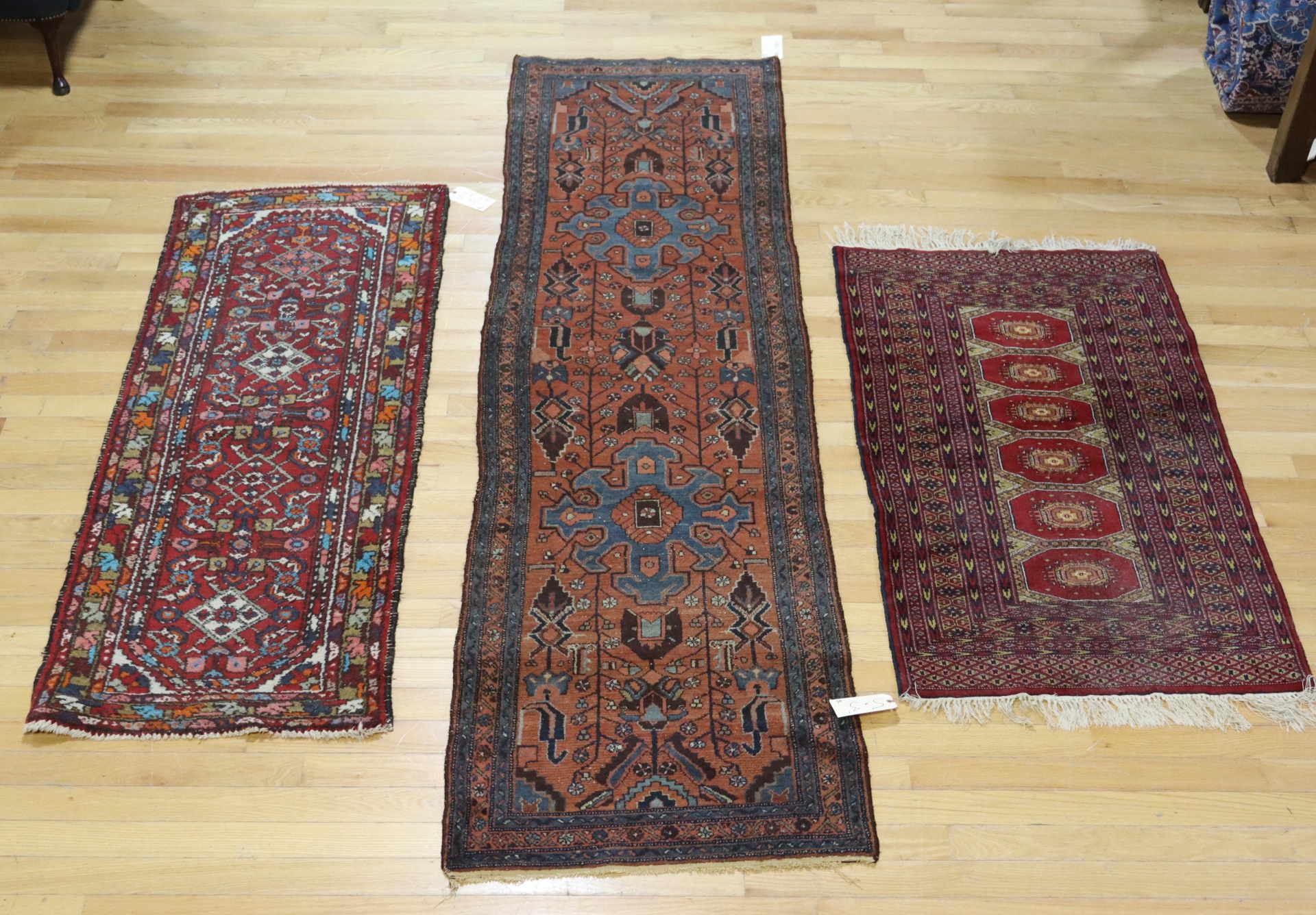 Appraisal: ANTIQUE AND FINELY HAND WOVEN CARPETS From a Brooklyn NY