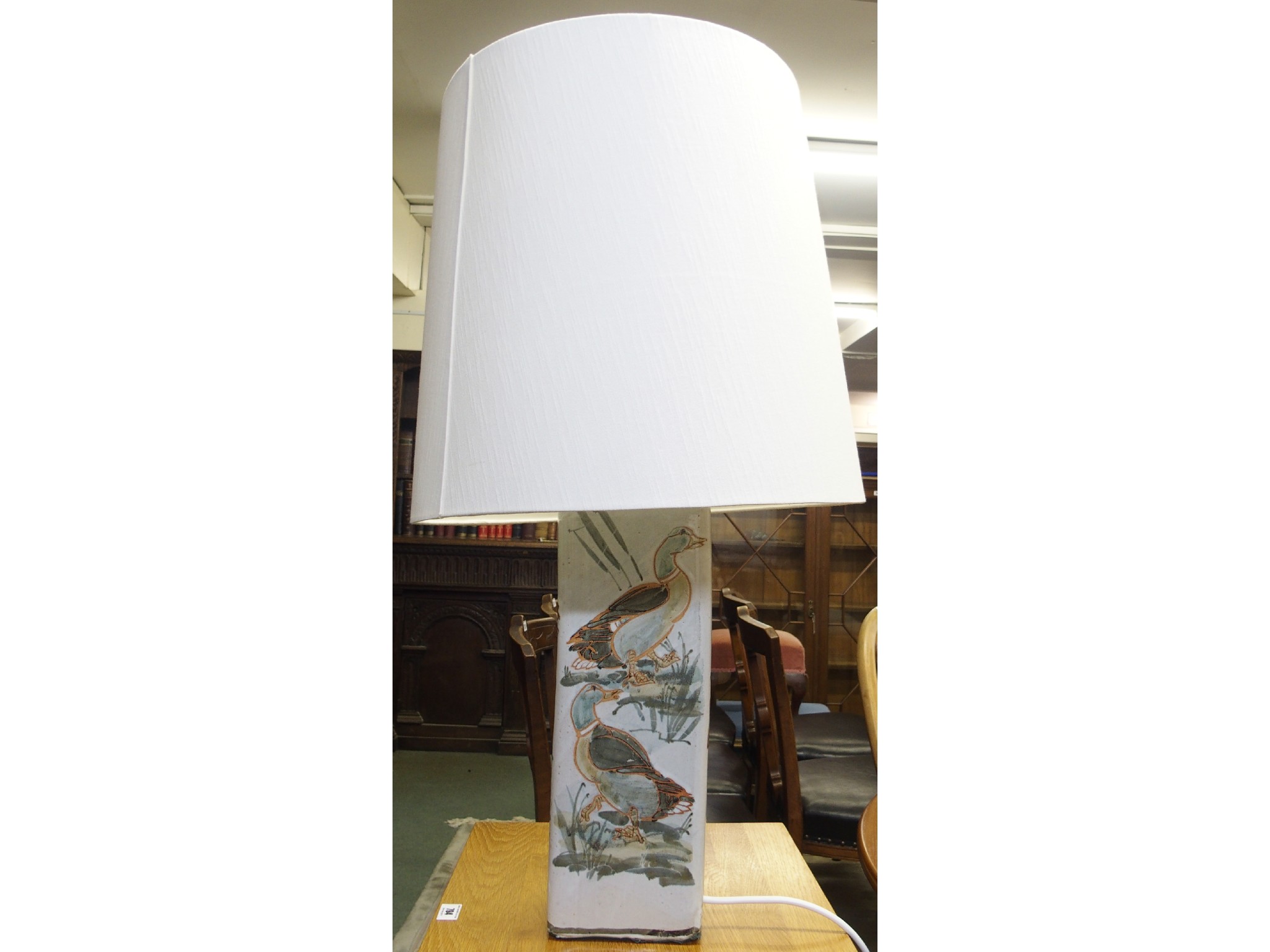 Appraisal: A Colin Kellam duck table lamp