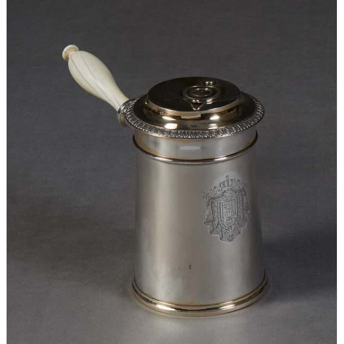 Appraisal: French First Standard Chocolate Pot th c by Jean Charles