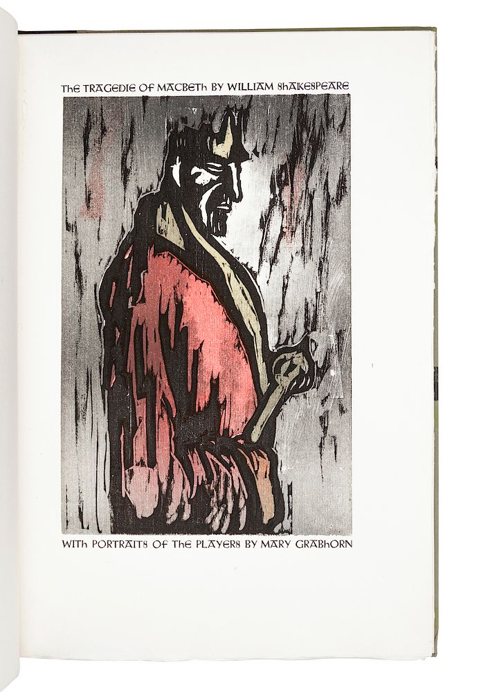 Appraisal: GRABHORN PRINTING SHAKESPEARE William - Macbeth San Francisco Grabhorn Press