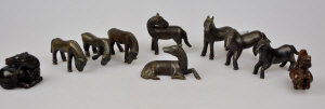 Appraisal: The eight Chinese bronze horses of Muwang th th century