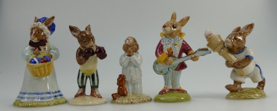 Appraisal: A collection of Royal Doulton Bunnykins figures to include Mrs