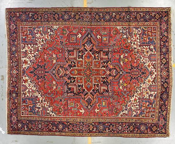 Appraisal: A Heriz carpet circa Northwest Persia size approximately ft x