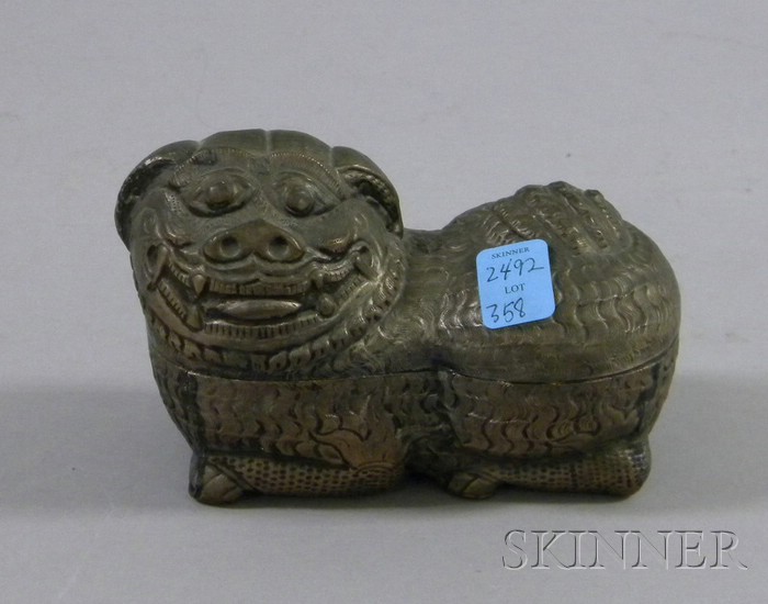 Appraisal: Chinese Foo Dog Box lg in