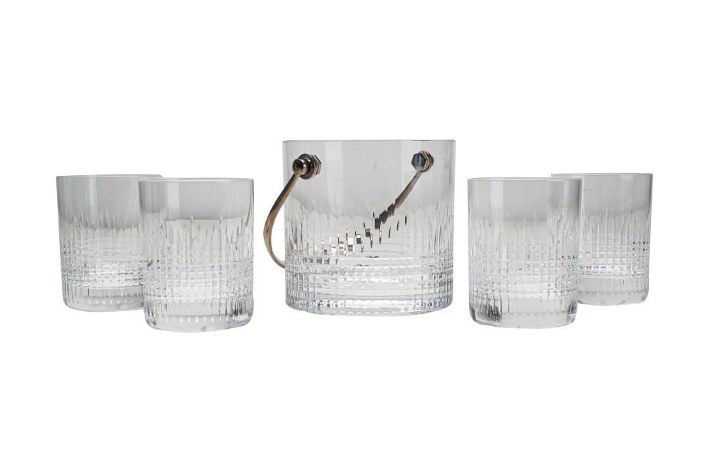 Appraisal: BACCARAT CRYSTAL DRINK SETNancy pattern marked to undersides comprising one