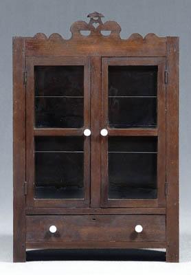 Appraisal: North Carolina child s cabinet walnut with yellow pine and