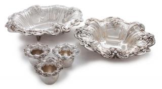 Appraisal: Five American Silver Serving Bowls Reed Barton Taunton MA Francis