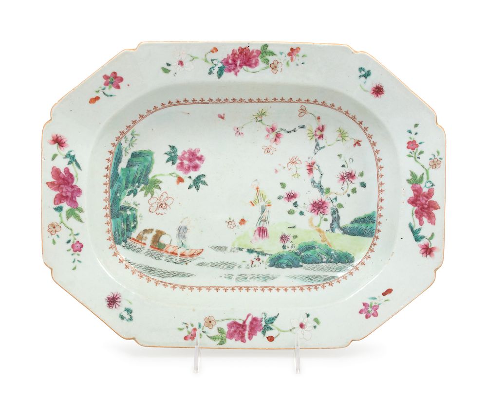 Appraisal: A Chinese Export Famille Rose Platter A Chinese Export Famille