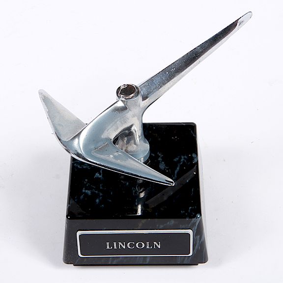 Appraisal: Lincoln Mascot Hood Ornament s- x Chrome Lincoln Mascot Hood