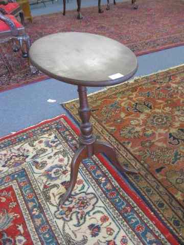 Appraisal: Mahogany Tilt Top Table oval top tri-footed