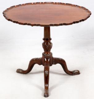 Appraisal: ENGLISH CHIPPENDALE STYLE MAHOGANY TABLE ENGLISH CHIPPENDALE STYLE MAHOGANY TABLE