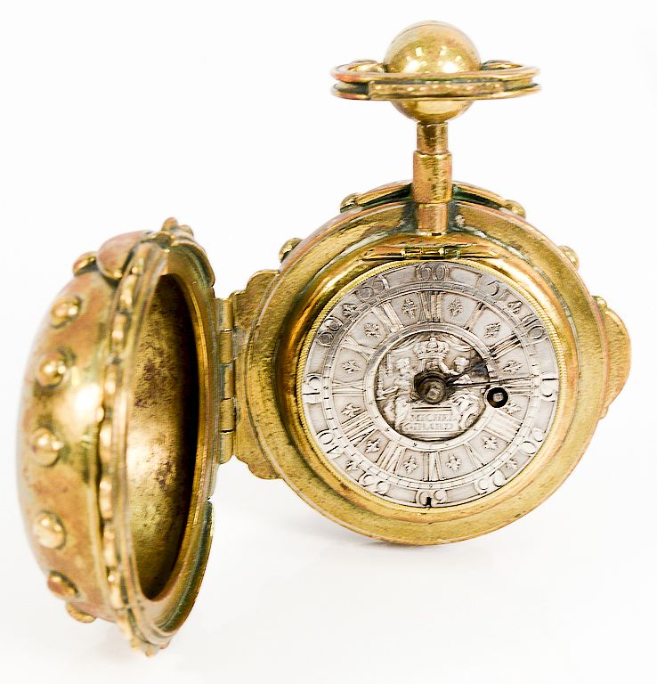 Appraisal: Michel Girard pocket watch having silvered dial with numbers and