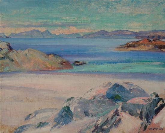 Appraisal: WILLIAM M GLASS British - From Iona oil on board